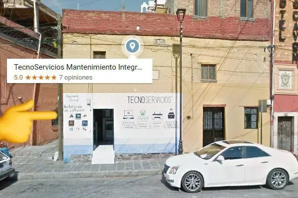 Fachada exterior de TecnoServicios Sucursal 2 Ríos, Guanajuato Capital